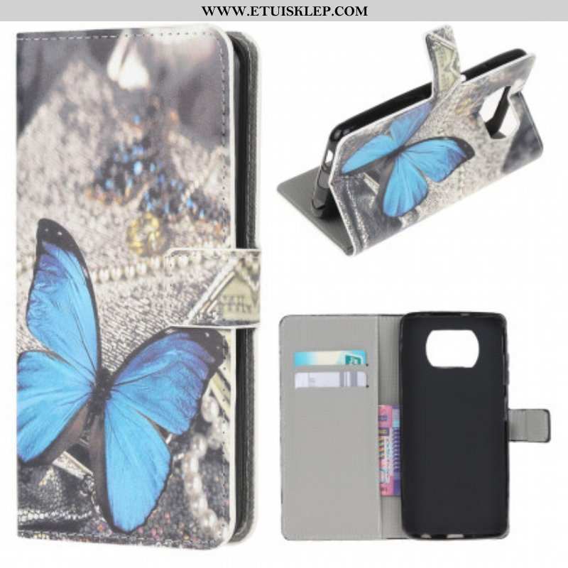 Etui Folio do Poco X3 / X3 Pro / X3 NFC Motyle I Kwiaty